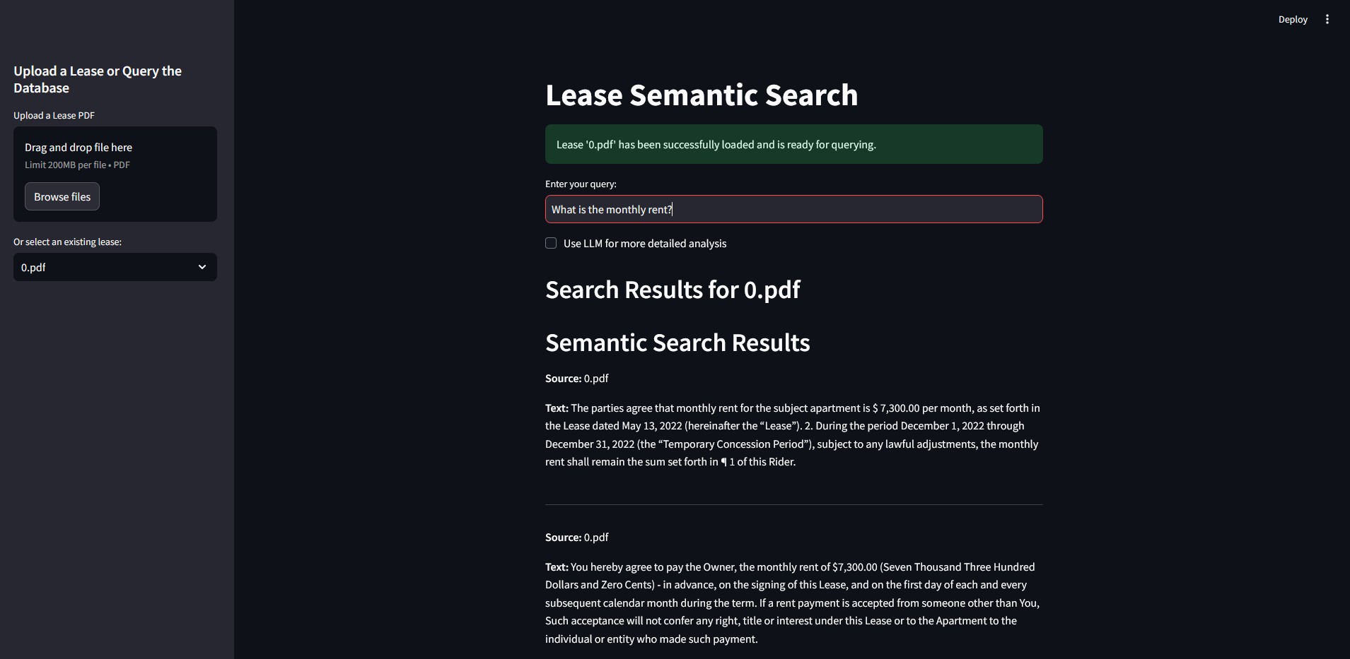 Lease Abstraction Interface